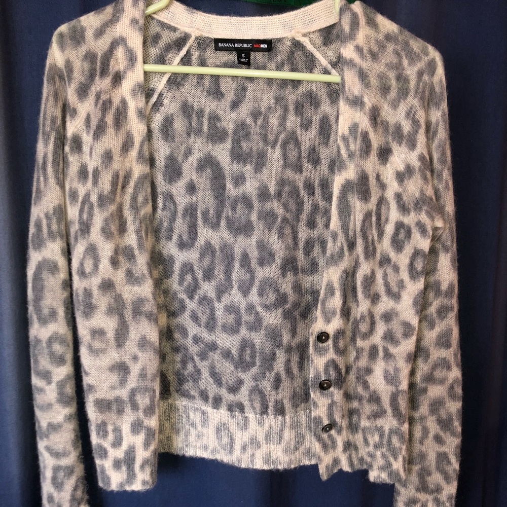 Cheetah print cardigan
